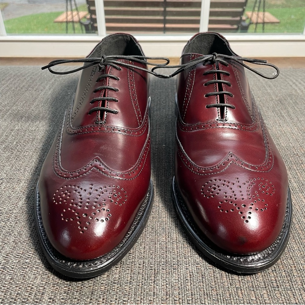 Iron Age 9.5W NEW Steel Toe Oxblood Burgundy Oxford Wingtip
